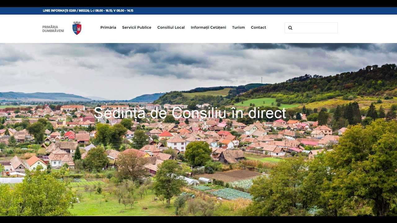 Primaria Dumbraveni in Sedinte Direct