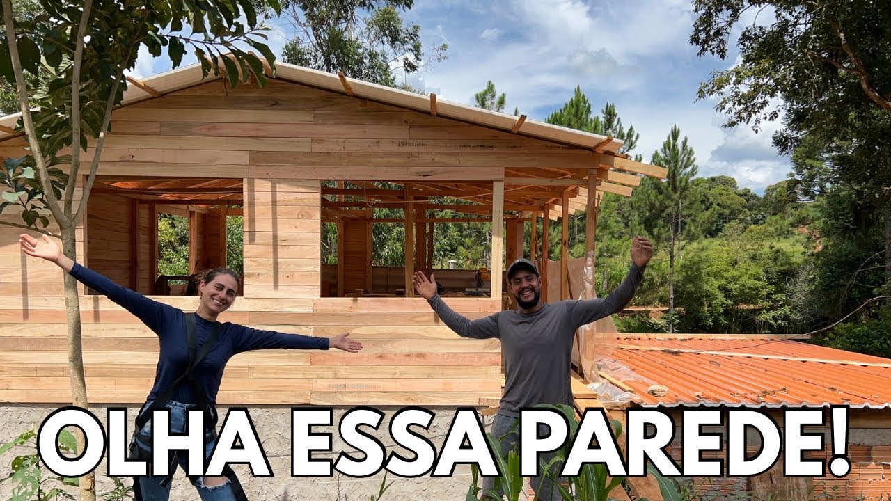 Cada Detalhe Encanta – Mais Uma Parede de Madeira na Nossa Casa - Construindo com as Próprias Mãos 