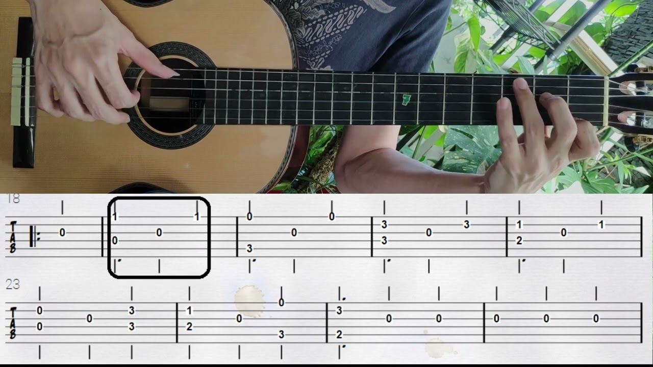 Sor - Opus 31 No 1, Andante with Tab Tutorial & PDF