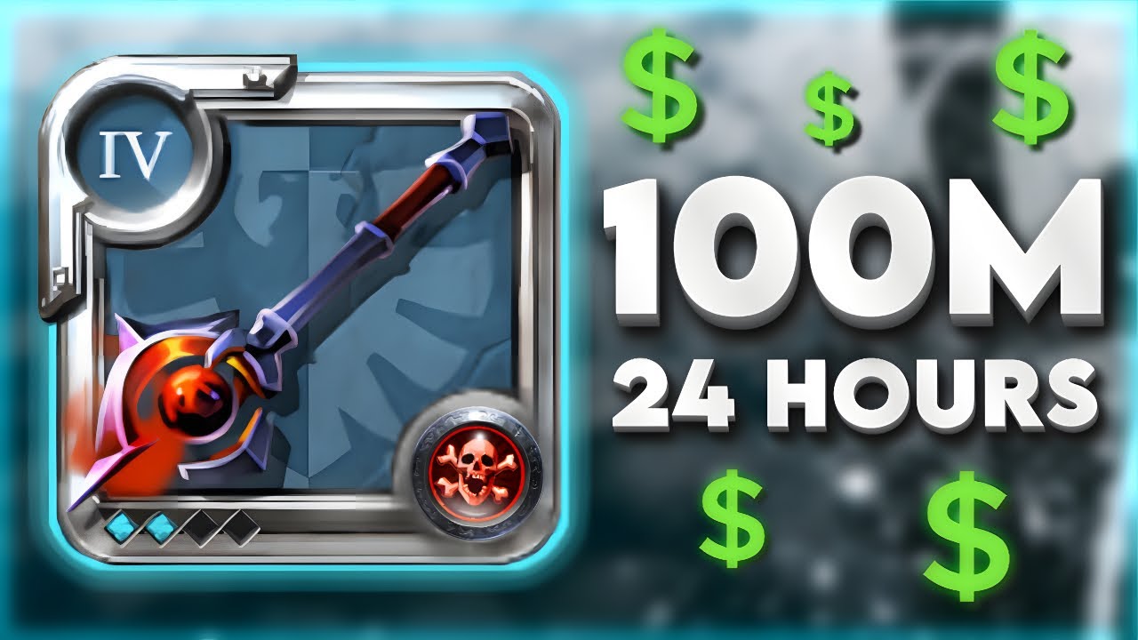 100M💲PROFIT IN 24 HOURS WITH T4.2 GEAR ONLY - Albion Online
