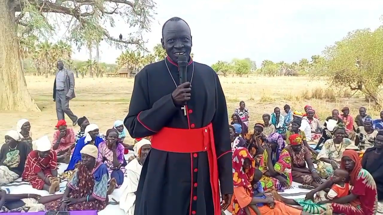 Message of comfort by Canon Angelo Ngong Kuan in Udom Deng Ngor. Continue rest in peace our brother.