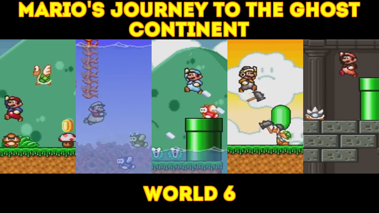 MARIO'S JOURNEY TO THE GHOST CONTINENT V.1.7.0 - WORLD 6 - GAMEPLAY - 1080P
