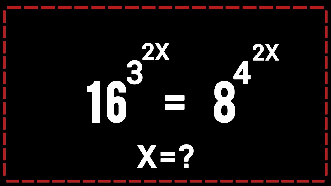 United Kingdom | Math Olympiad | Exponential Equation | Solve for X ?