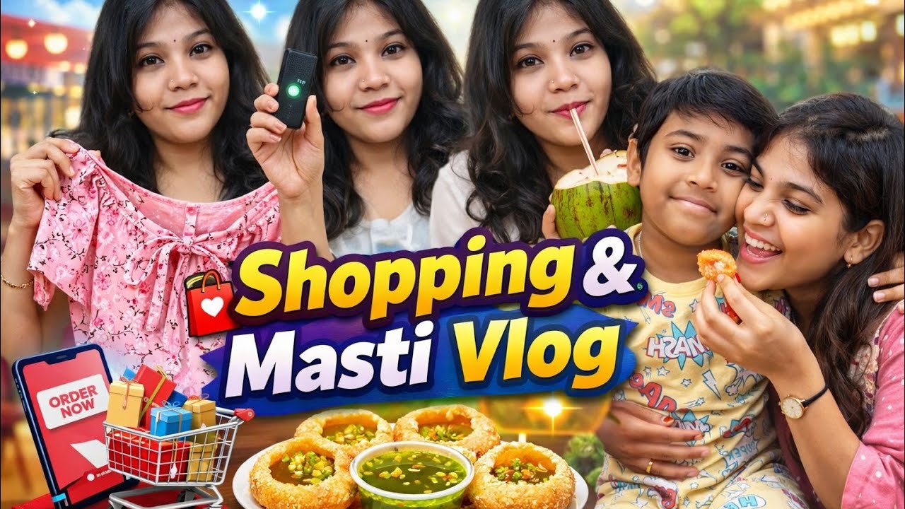 Online Shopping का सच 🛍️ | बच्चों संग मस्ती, पढ़ाई और Panipuri Party 😋🥥