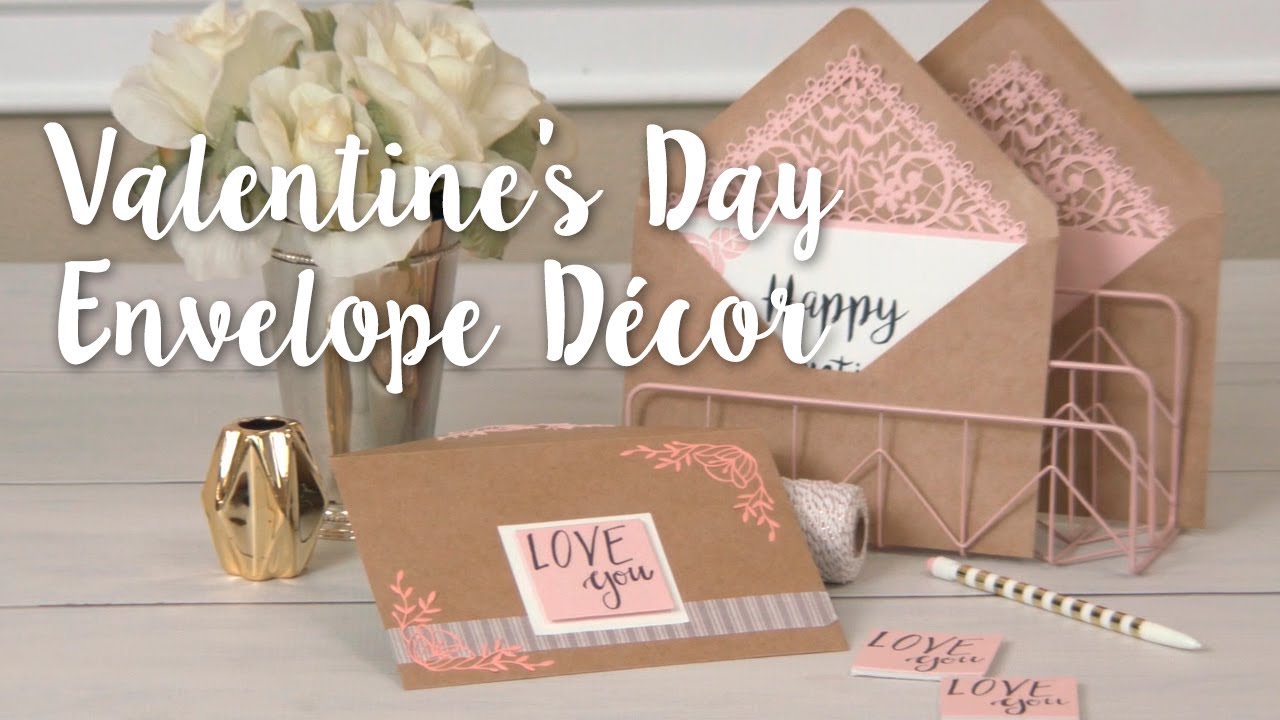 DIY Valentine's Day Card & Envelope - Sizzix