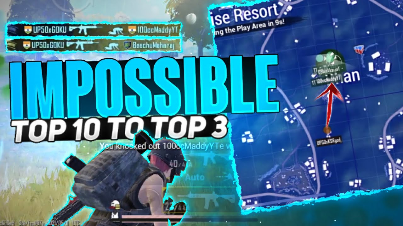 Impossible Top 5 to Top 3 in Villager eSports | Team UP50 | BattleGround Mobile India Competitive