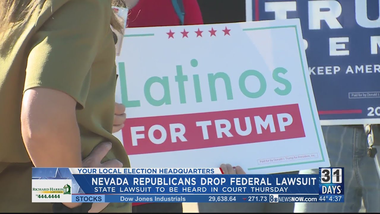 Nevada Republicans drop federal lawsuit, state lawsuit to be heard in court Thursday