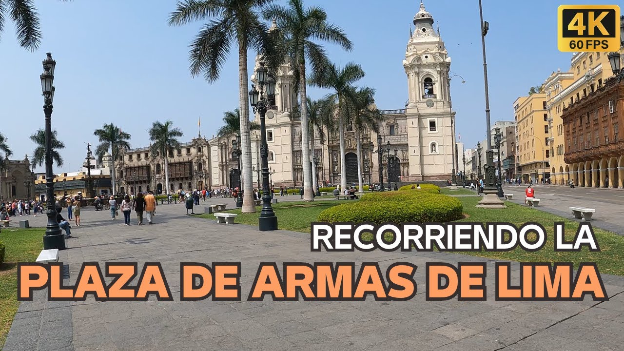 Recorriendo la Plaza de Armas de Lima | 2023 | 4K