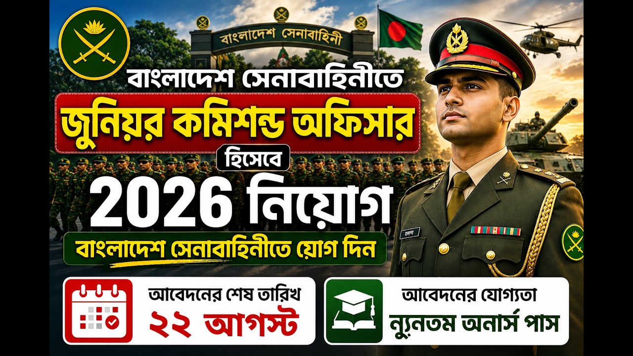 Bangladesh Army JCO Circular-2026 || ARMY JUNIOR COMMISSIONED OFFICER CIRCULAR-2026 || JCO