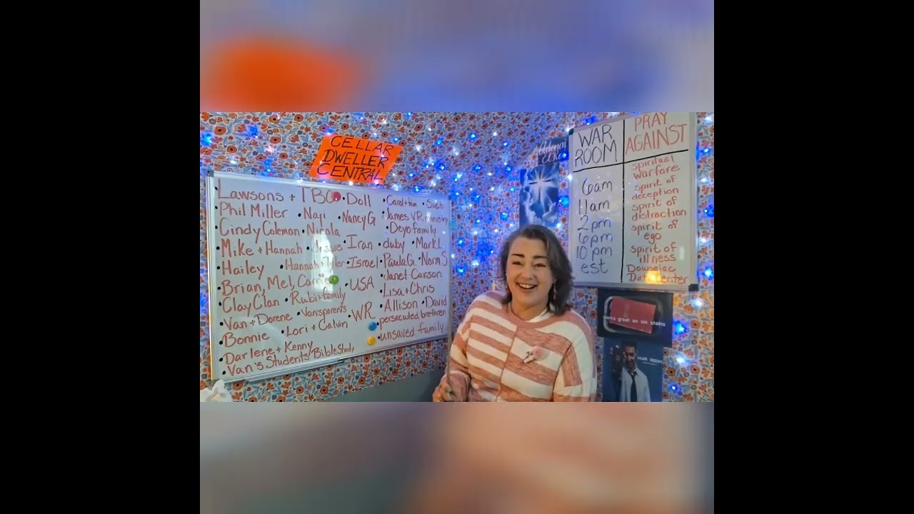 War Room, perseverance discussion,  schedule,  and prayer list