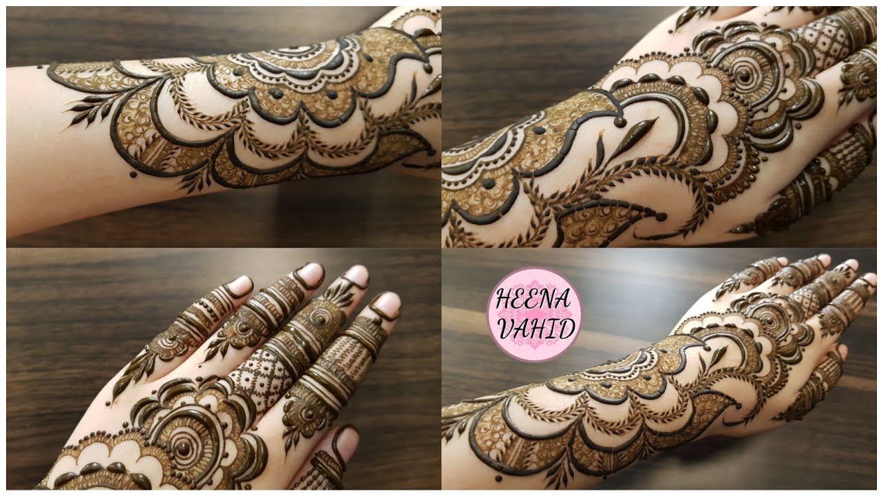 Stylish Henna Design for Backside - *Eid Special #4* - 2021 new designs |  | Heena Vahid.