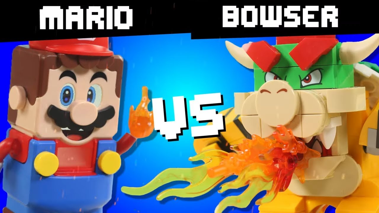 LEGO Mario Vs Bowser Arcade STOP MOTION LEGO Smash Bros Fight 1 | Billy Bricks