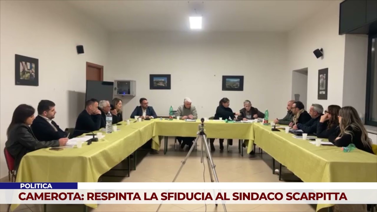 POLITICA. CAMEROTA: RESPINTA LA SFIDUCIA AL SINDACO SCARPITTA