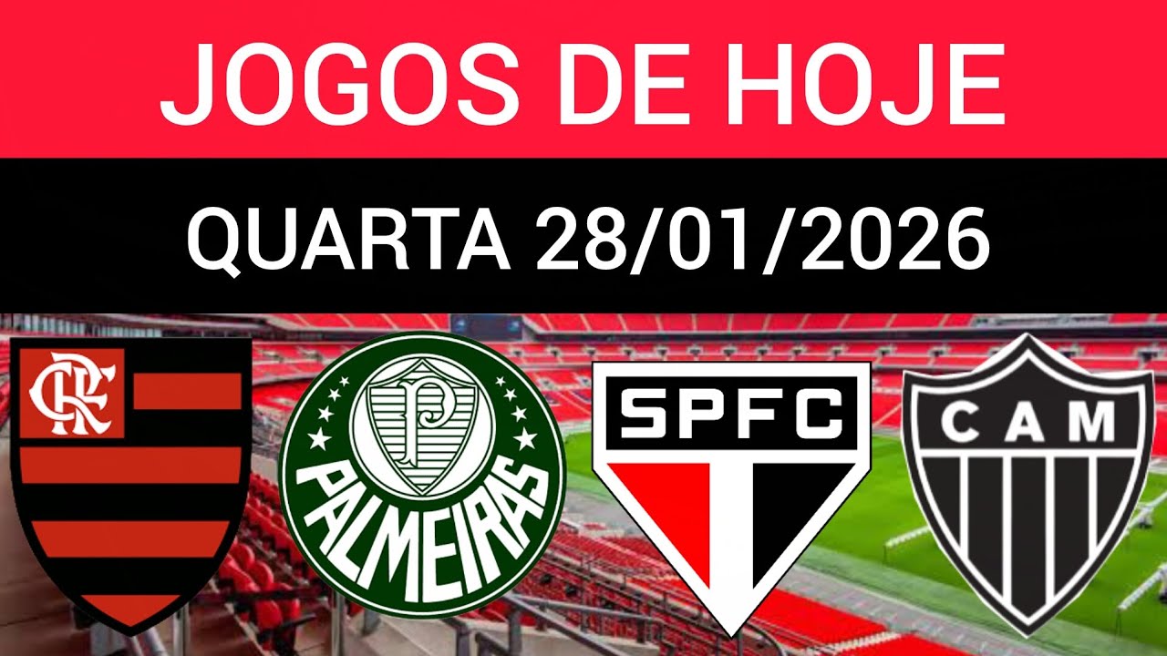 💥IMPERDÍVEL!!! CONFIRA AQUI OS JOGOS DO  BRASILEIRÃO NOS JOGOS DE HOJE QUARTA-FEIRA 28/01/2026