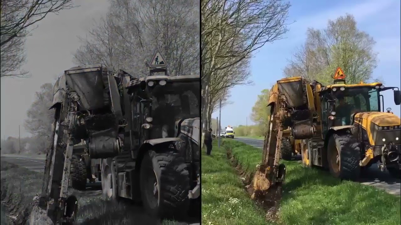 Cureuse &agrave; foss&eacute; - Fastrac 4220 - Environnement - D&eacute;monstration Cote D'Armor
