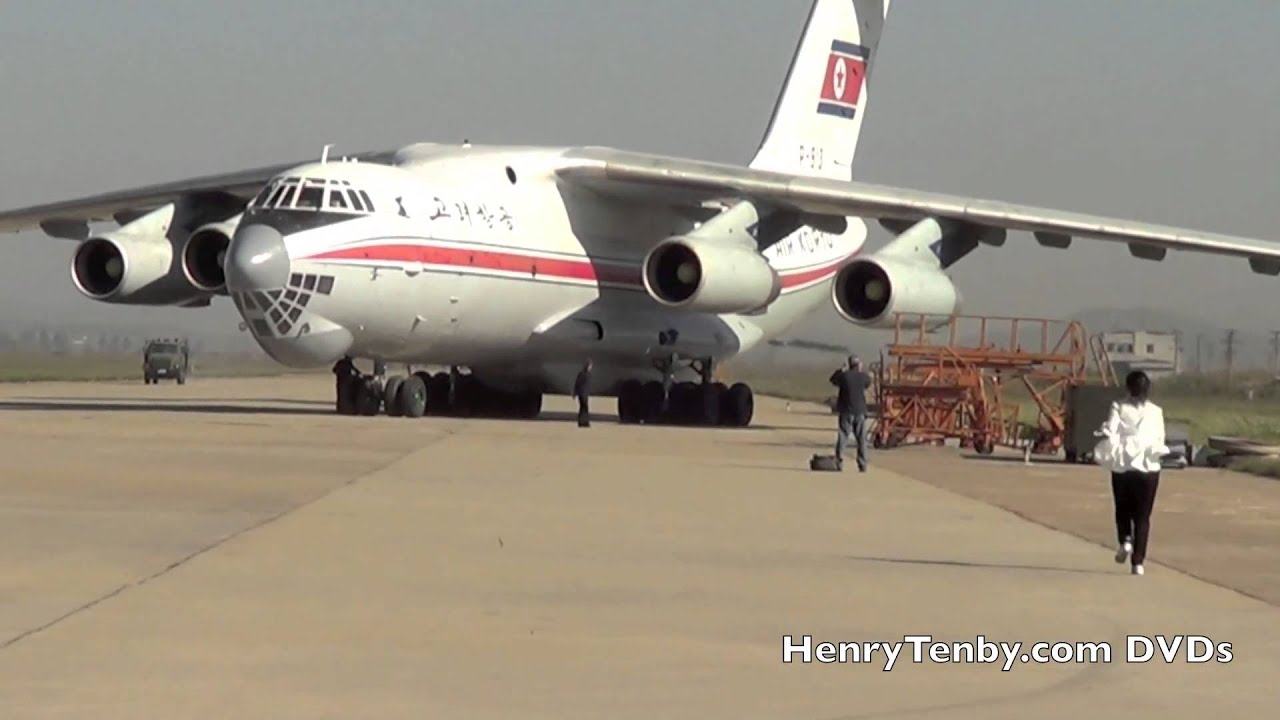 Air Koryo IL-76 departure from Pyongyang with 100 yard sprint by Henry Tenby