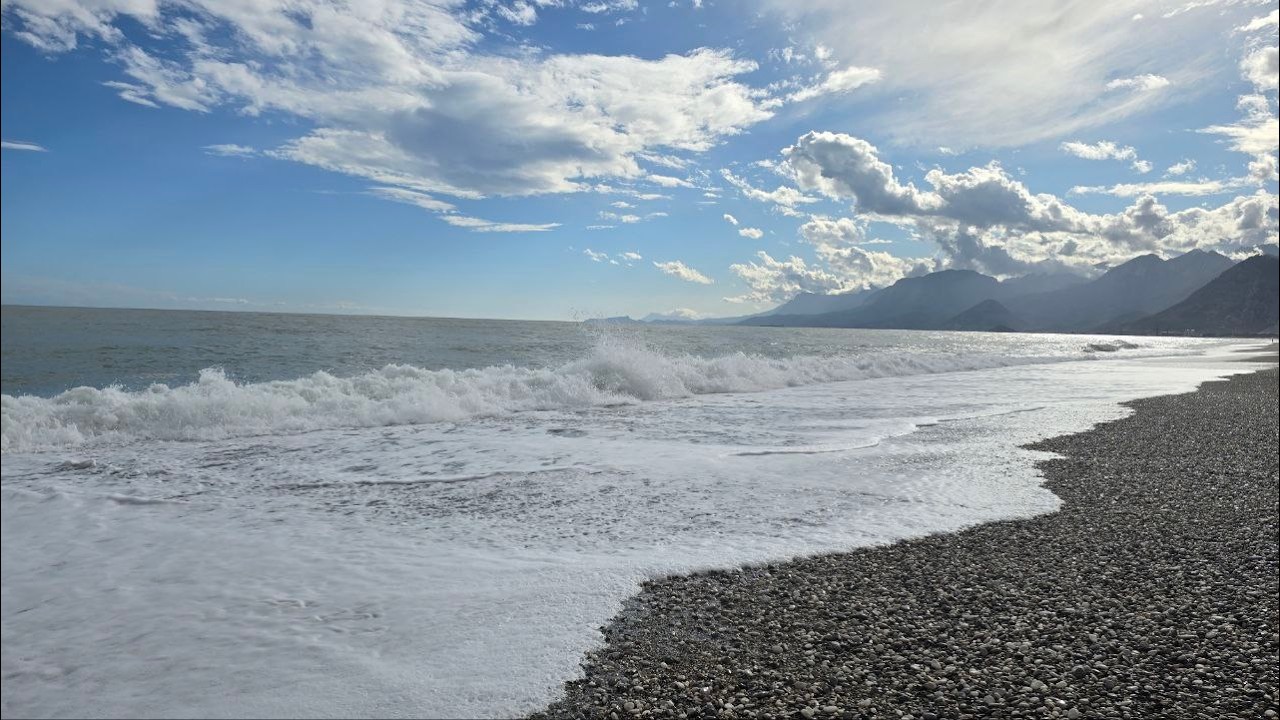 Antalya 2026 Konyaalti набережная видео онлайн атмосфера моря , Турц🇹🇷