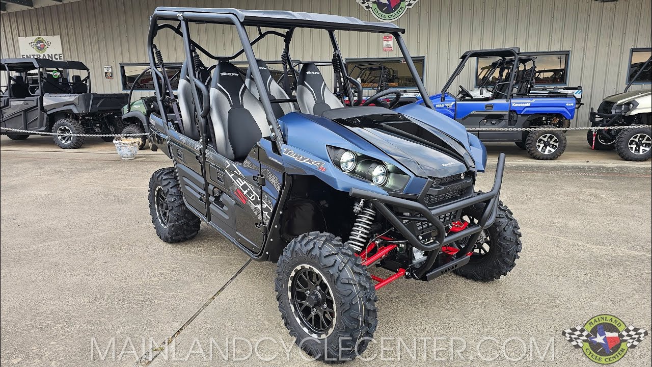 2025 KAWASAKI TERYX 4 S LE 800 WALK-AROUND IN METALLIC MATTE TWILIGHT BULE
