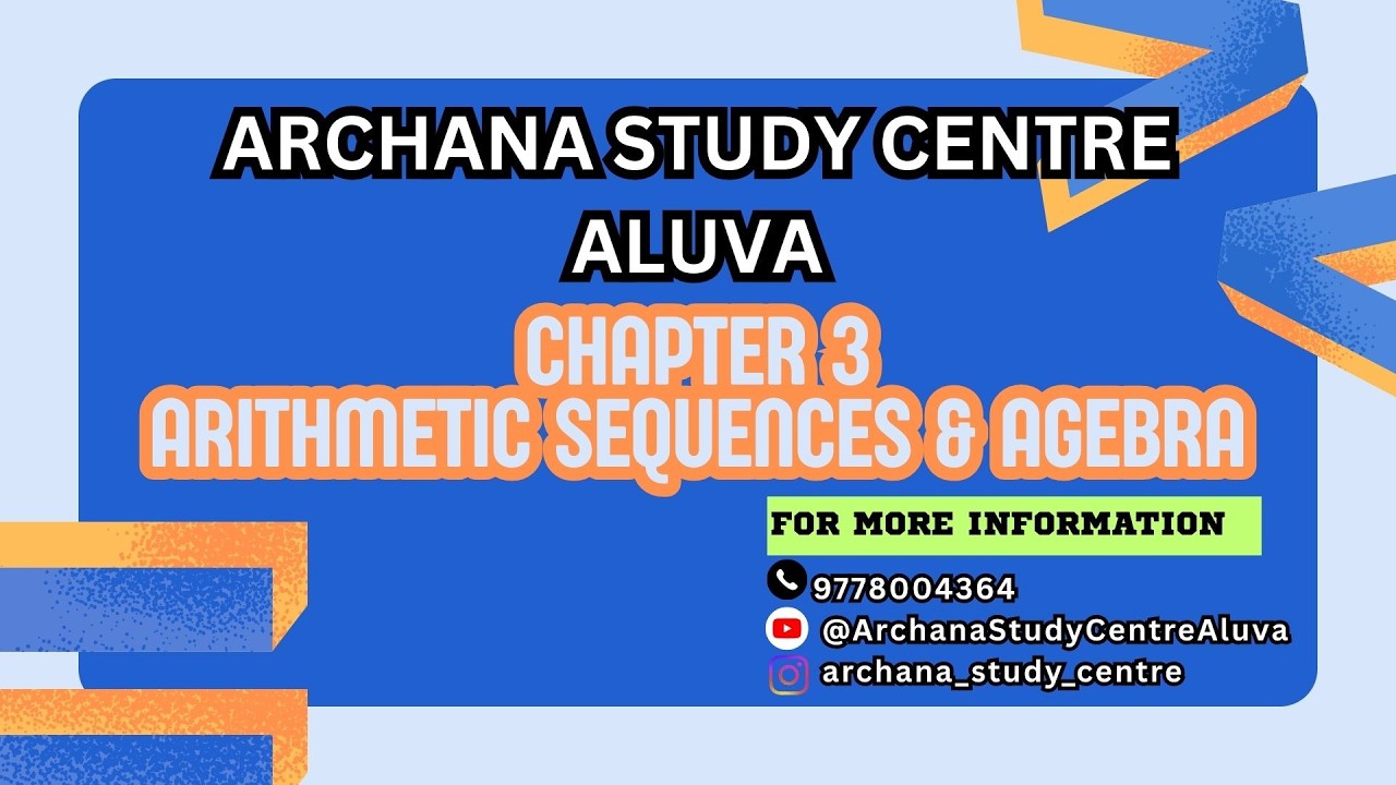 10th State Maths Chapter 3 Arithmetic Sequences and Algebra Part 3 Day 8