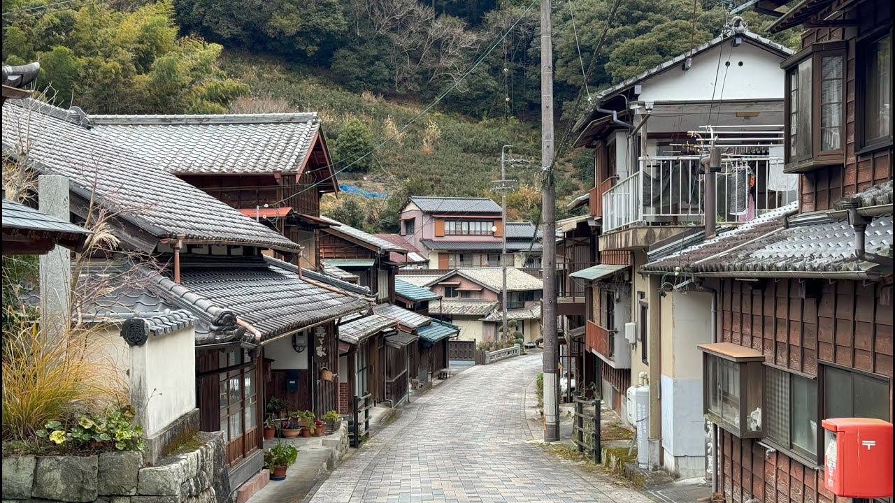 Japanese countryside Utsunoya walk (Shizuoka) //4K HDR