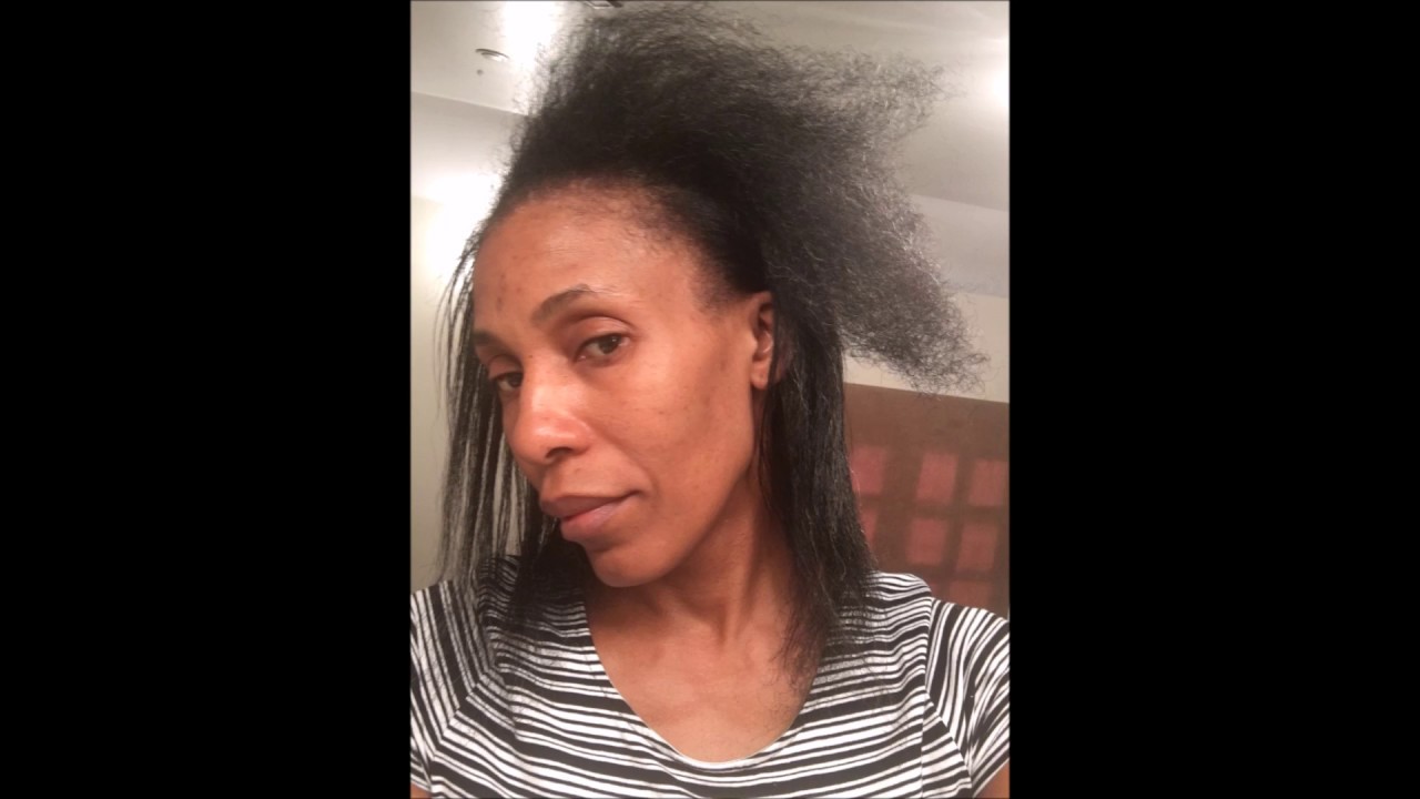 Home Made Natural Relaxer - Before and After Shots!!