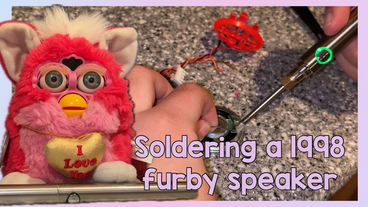 How to replace/solder a 1998 Furby speaker (Furby take-apart+tutorial) | Furbtastic