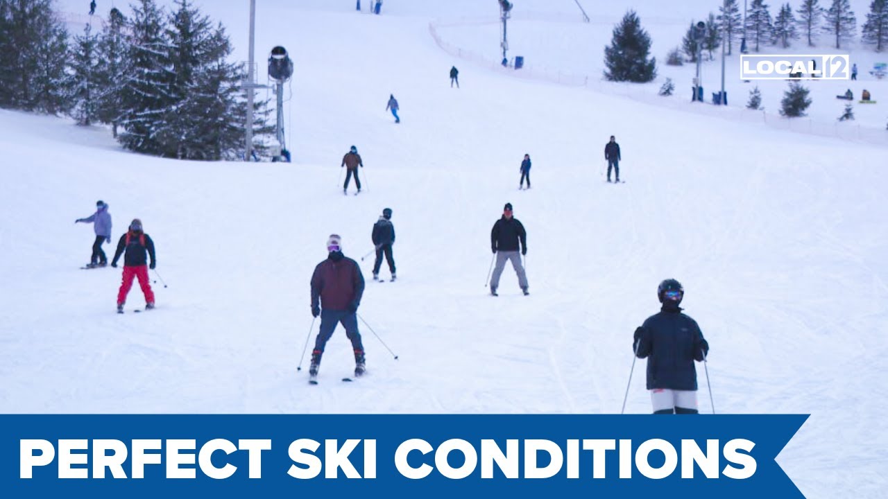 Indiana slopes revel in a snowy paradise as skiers enjoy ideal conditions