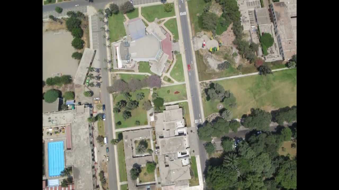 UAV flight over the UNALM  campus, Lima, Peru