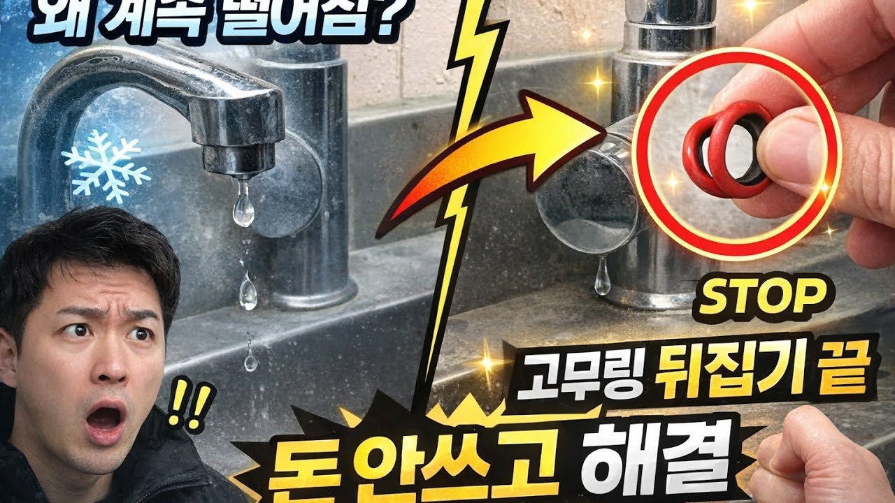수도꼭지(수전) 물떨어짐 간단 해결방법