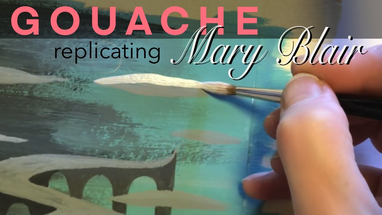 Gouache Techniques & Textures: Replicating Mary Blair’s Concept Art from Disney’s Cinderella