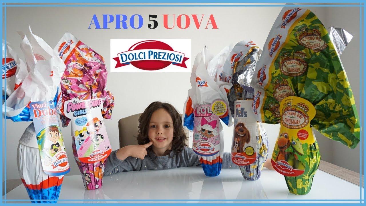 Apro 5 Uova di Pasqua DOLCI PREZIOSI! Mi faccio un bernoccolo!!!