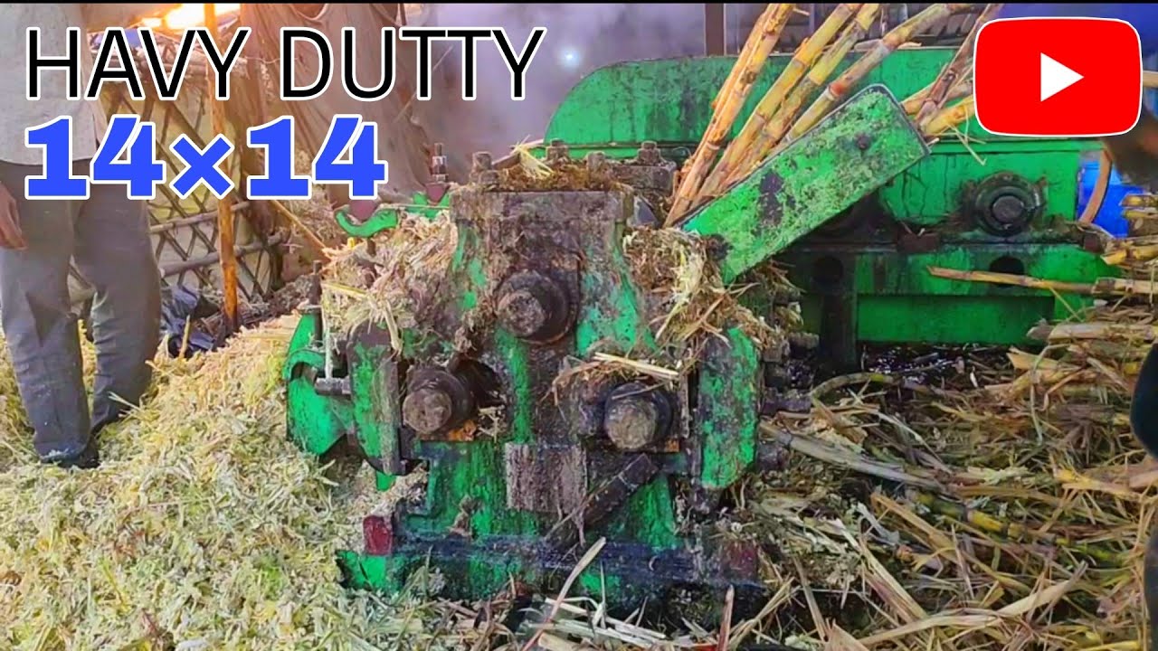 14×14 Havy dutty Ganna crusher | Semi automatic sugarcane Crusher
