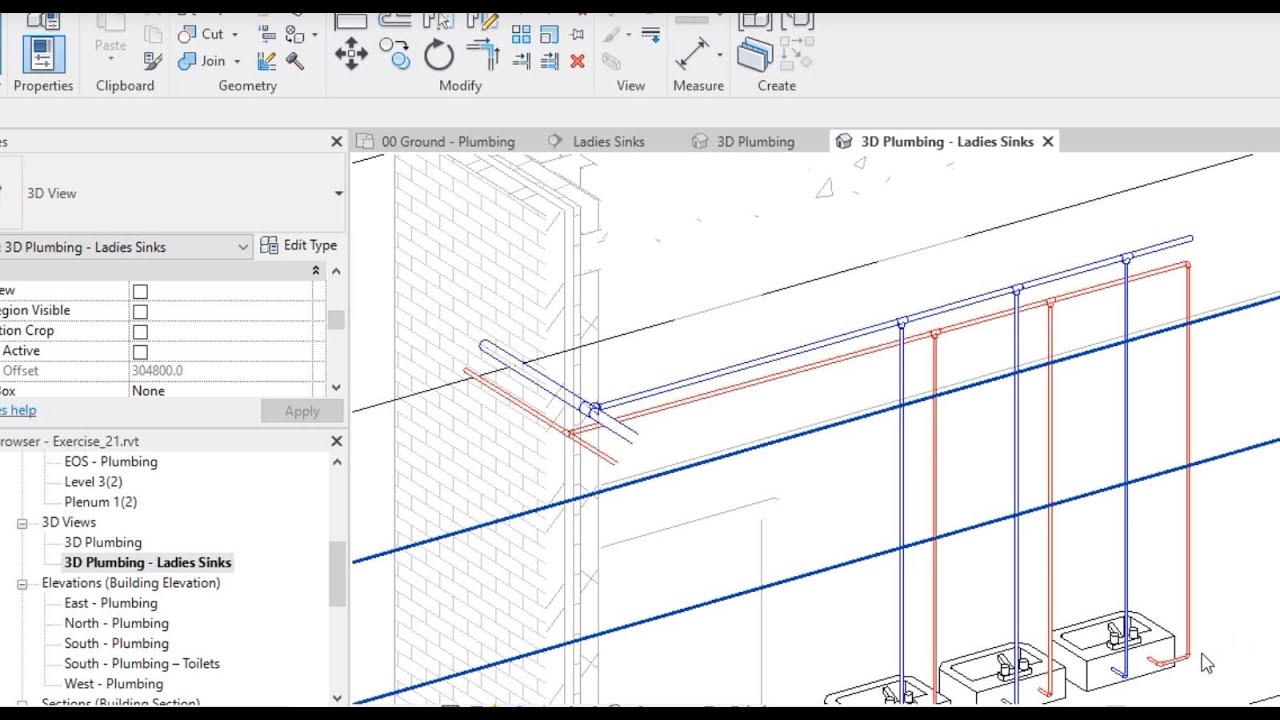 STEP BY STEP -- FOR BEGINNERS - PART 2 REVIT MEP COMPLETE PROJECT