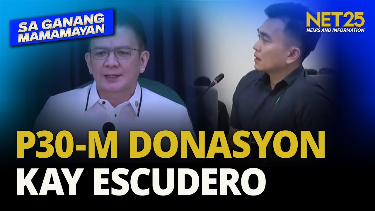 Flood control contractor nagbigay ng P30M kay Escudero