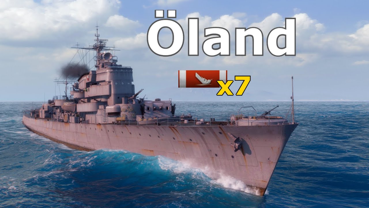 World of WarShips Öland - 7 Kills 110K Damage