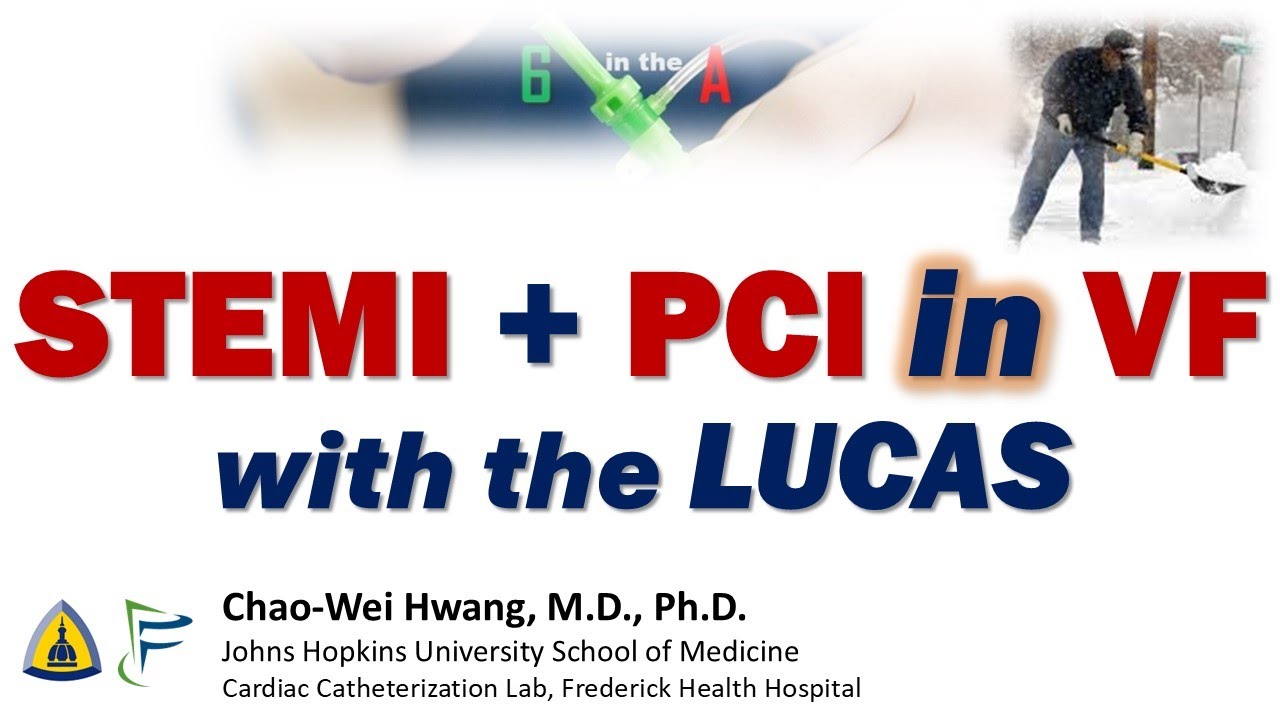 ЧКВ при ИМпST + рефрактерная фибрилляция желудочков с помощью LUCAS CPR