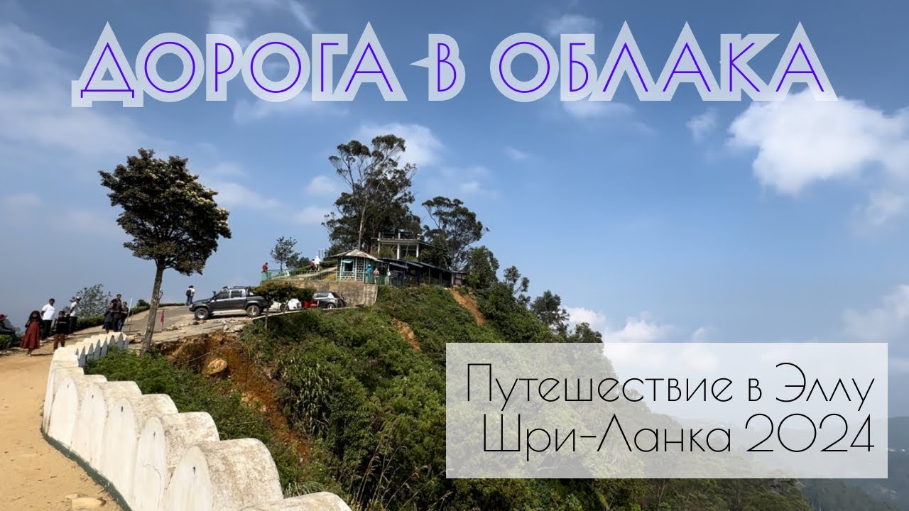 Дорога в облака.  Путешествие в Эллу Шри Ланка 2024