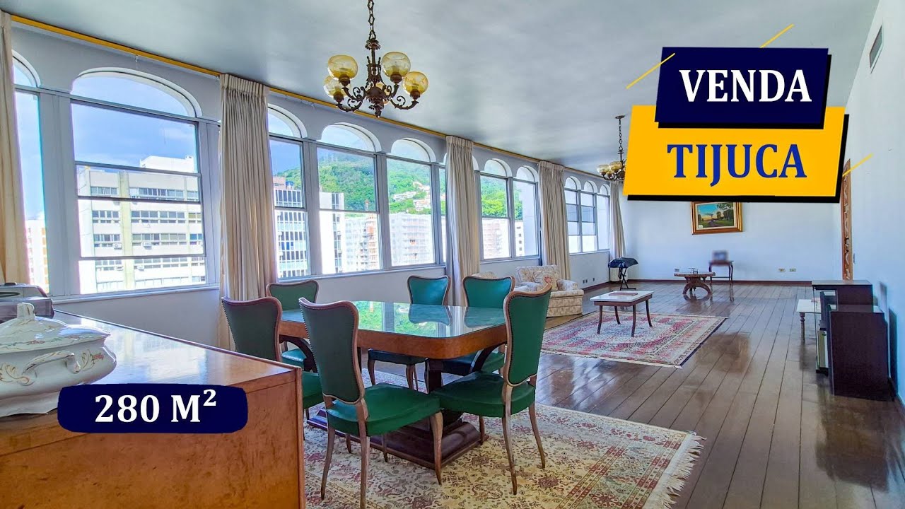 TIJUCA RUA ITACURUÇÁ SENSACIONAIS 280M² 1 POR ANDAR VISTA PANORÂMICA 4 QUARTOS 5 BANHEIROS 2 VAGAS