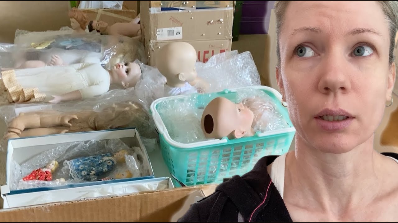 Day 28 & 29 - Dollmaking Sale | Cleaning Out my Mom's Craft Hoard