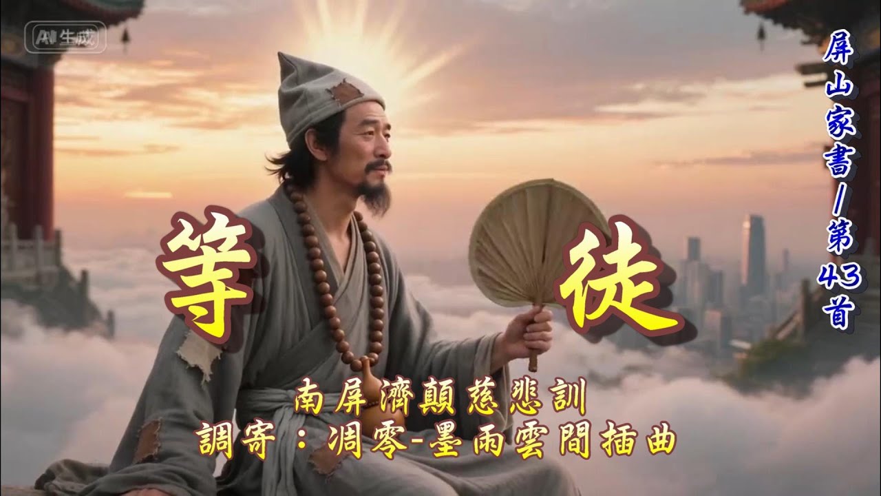 【善歌/道歌/聖歌】南屏濟顛慈悲訓   語寄：等徒   調寄：凋零-墨雨雲間插曲