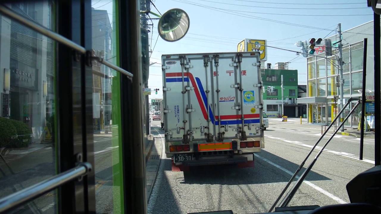 【前面展望】高岡駅～砺波駅～庄川町【加越能バス_路線バスで北上中！】