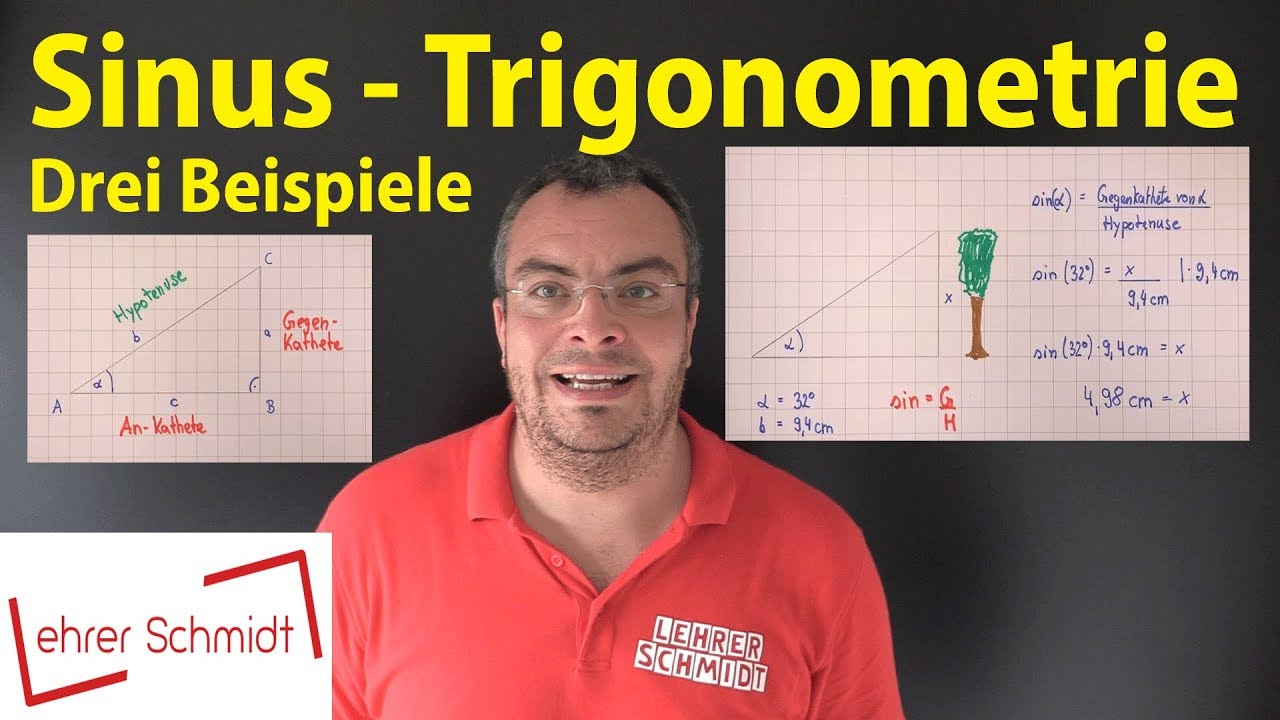 Sinus - Trigonometrie - So geht das! | Lehrerschmidt