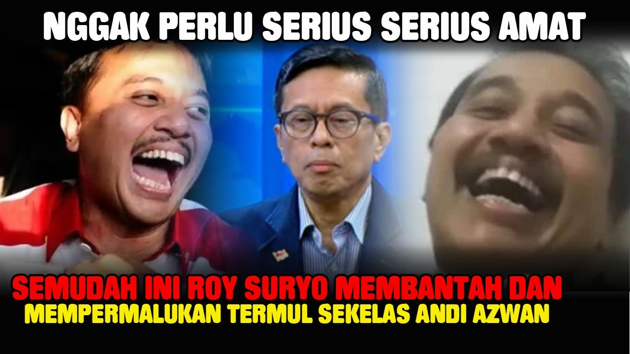 Roy Suryo Keterlaluan, Permalukan Andi Azwan Di Tonton Jutaan Masyarakat