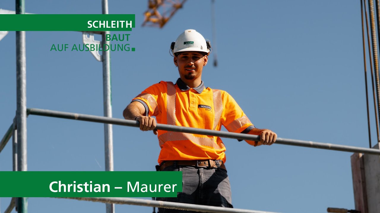 SCHLEITH baut auf Ausbildung: Azubi Christian