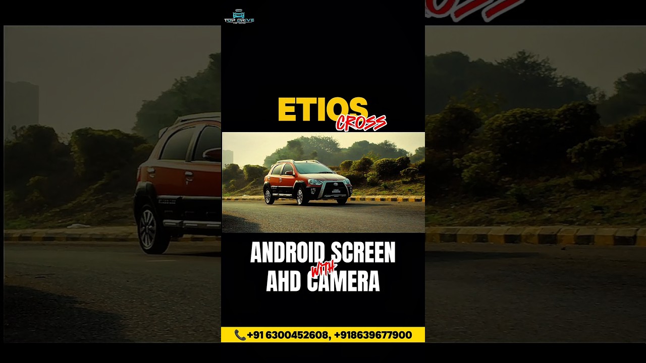 Toyota Etios cross installed Android music system 4/64 with Rear view camera AHD etc.. #toyotamusic