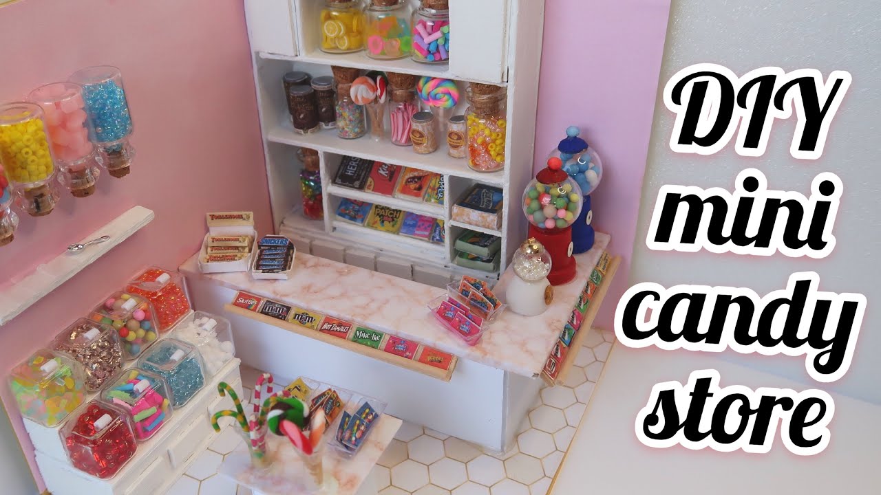 DIY miniature candy store | Speed build from scratch