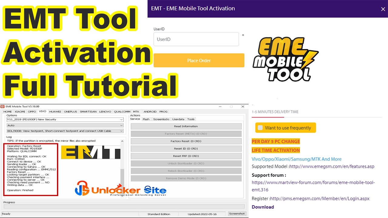 EMT Tool Activation | Instant Activation EME Tool Full Tutorial
