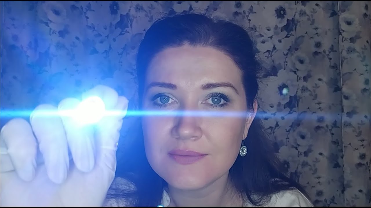АСМР | ASMR | Врач окулист| Перчатки Фонарик Шепот Зрение| Мурашки