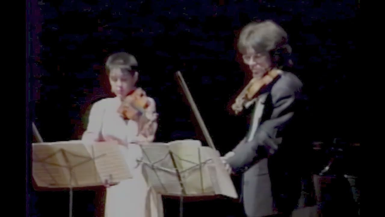 PREMIERE: A.TANSMAN Sonata for 2 violins - Julia Bushkova & Evgeny Bushkov (rec.1995)