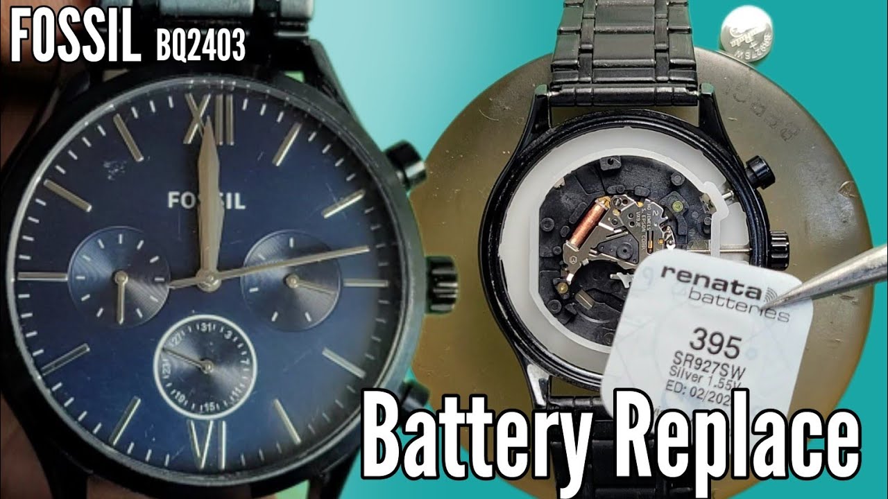How To Change Battery FOSSIL BQ2403 Watch